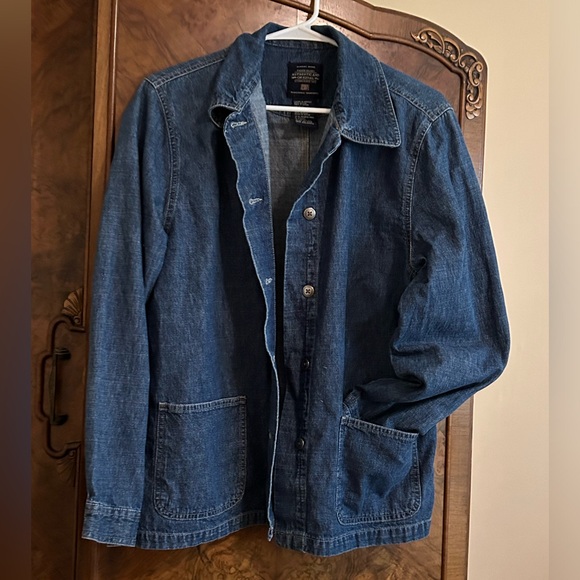 Jean jacket demure barn coat style Faded Glory size M very mindful - Picture 1 of 6